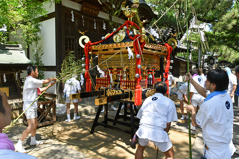 八剱神社例祭 湊町神輿