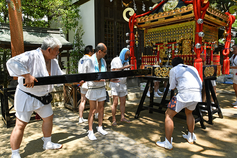 八剱神社例祭 湊町神輿