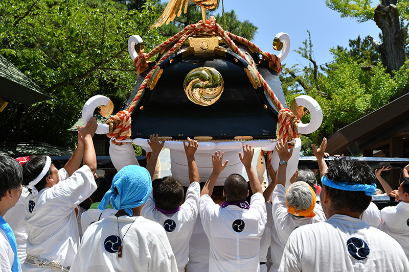 八剱神社例祭 湊町神輿